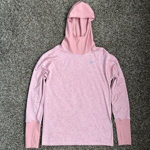 Women’s Pink Nike Long Sleeve Dri Fit Hoodie Size S
